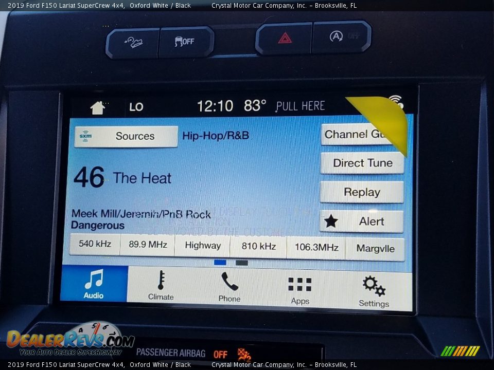 2019 Ford F150 Lariat SuperCrew 4x4 Oxford White / Black Photo #15