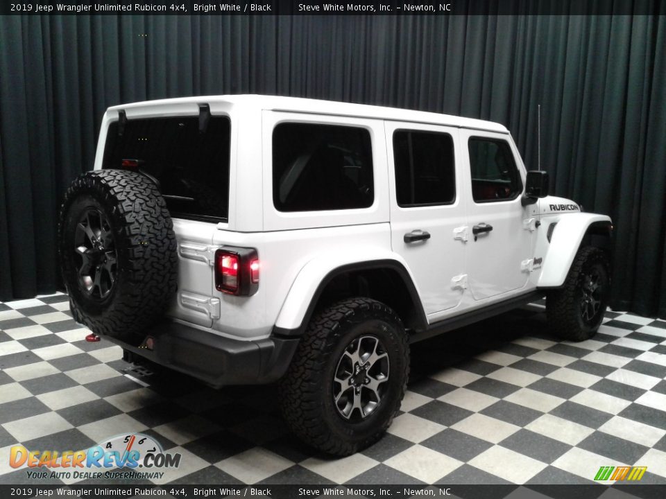 2019 Jeep Wrangler Unlimited Rubicon 4x4 Bright White / Black Photo #6