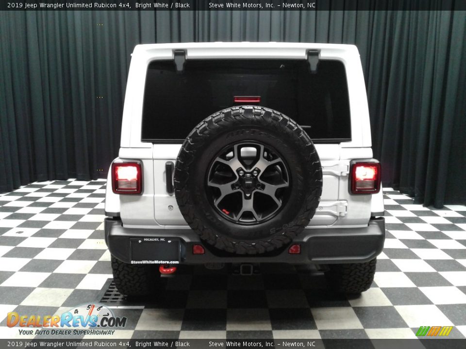 2019 Jeep Wrangler Unlimited Rubicon 4x4 Bright White / Black Photo #7