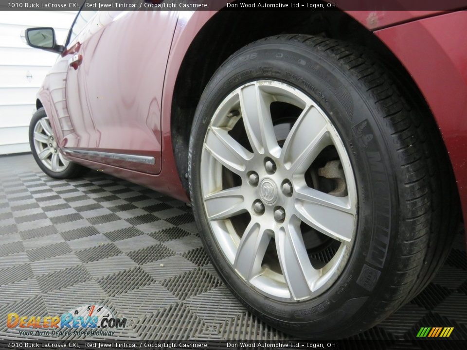 2010 Buick LaCrosse CXL Red Jewel Tintcoat / Cocoa/Light Cashmere Photo #19