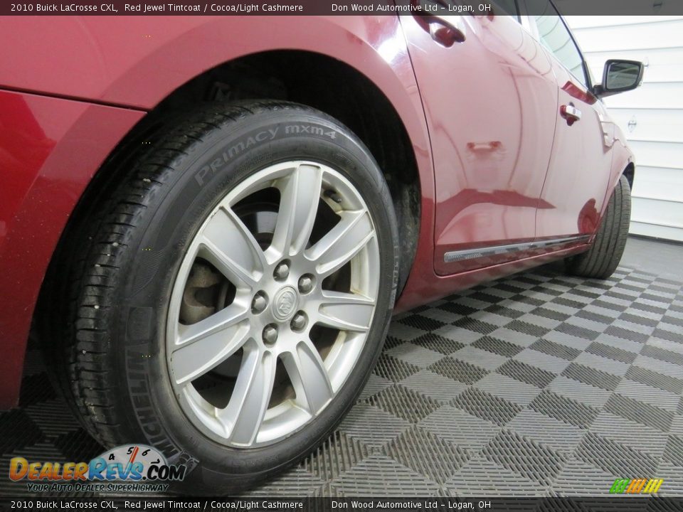 2010 Buick LaCrosse CXL Red Jewel Tintcoat / Cocoa/Light Cashmere Photo #24