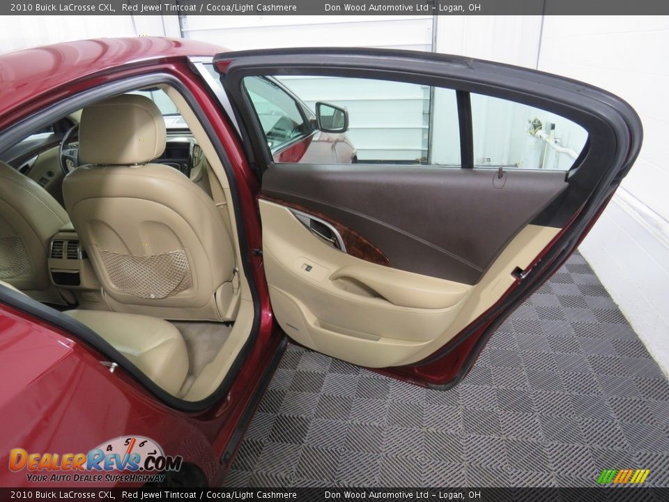 2010 Buick LaCrosse CXL Red Jewel Tintcoat / Cocoa/Light Cashmere Photo #25