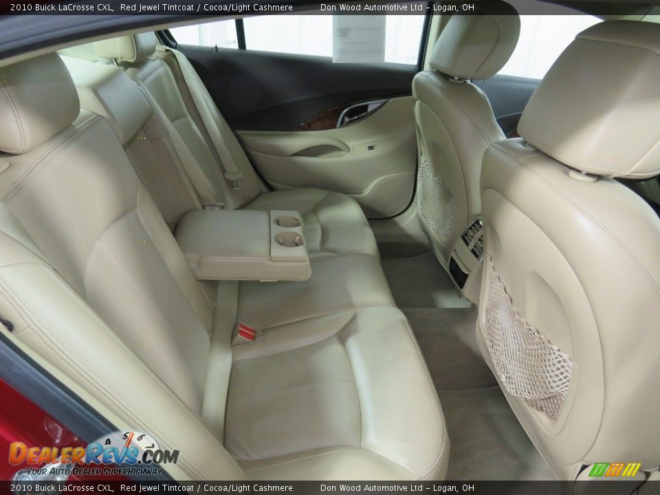 2010 Buick LaCrosse CXL Red Jewel Tintcoat / Cocoa/Light Cashmere Photo #26