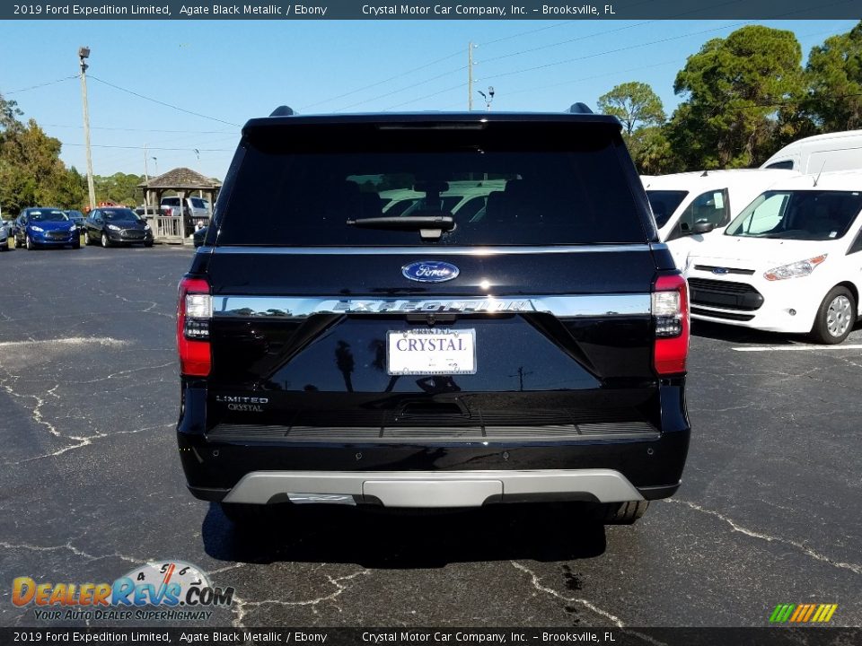 2019 Ford Expedition Limited Agate Black Metallic / Ebony Photo #4