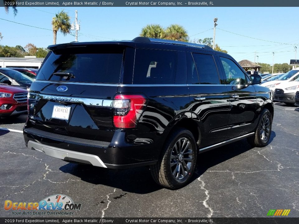 2019 Ford Expedition Limited Agate Black Metallic / Ebony Photo #5