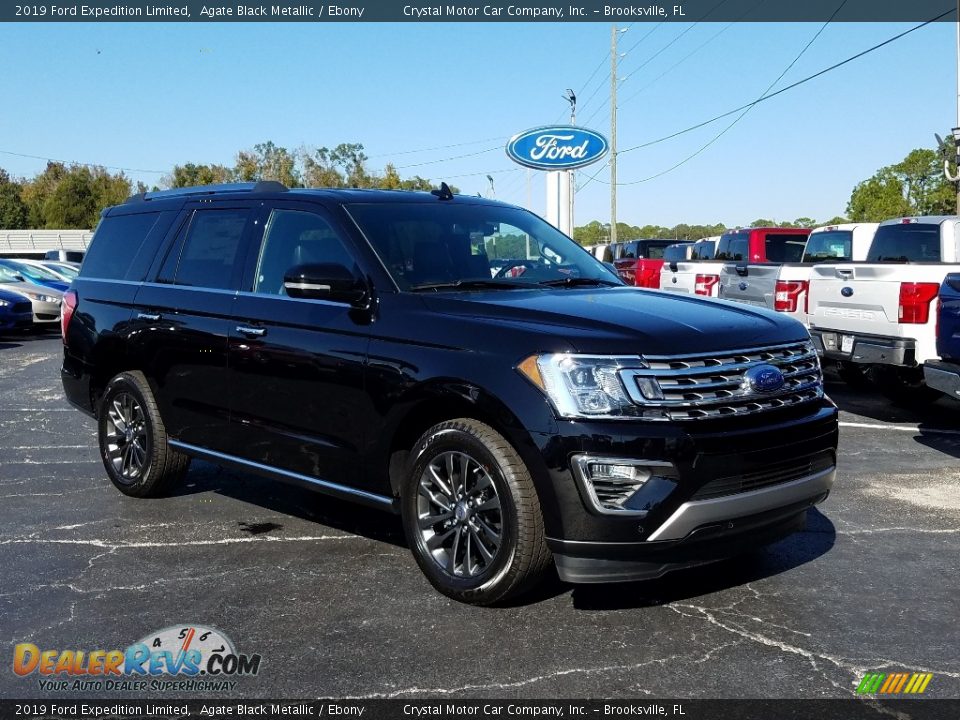2019 Ford Expedition Limited Agate Black Metallic / Ebony Photo #7