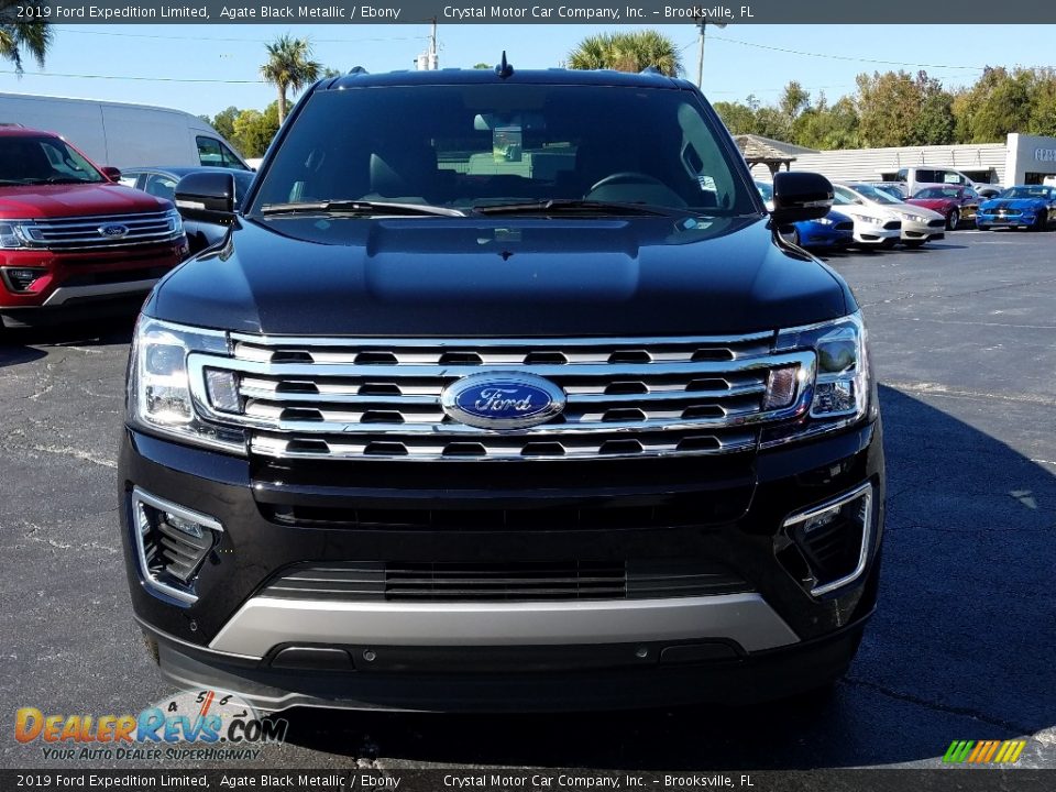 2019 Ford Expedition Limited Agate Black Metallic / Ebony Photo #8