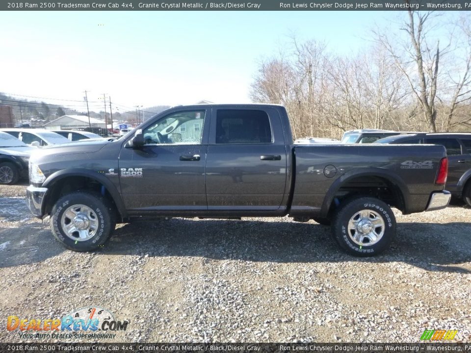 2018 Ram 2500 Tradesman Crew Cab 4x4 Granite Crystal Metallic / Black/Diesel Gray Photo #2