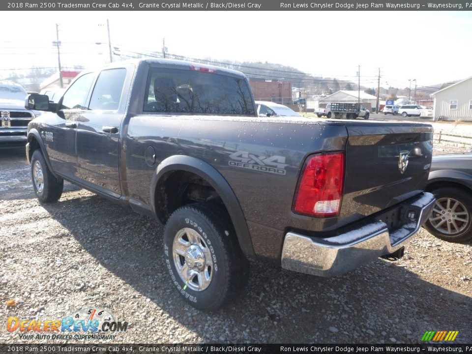 2018 Ram 2500 Tradesman Crew Cab 4x4 Granite Crystal Metallic / Black/Diesel Gray Photo #3