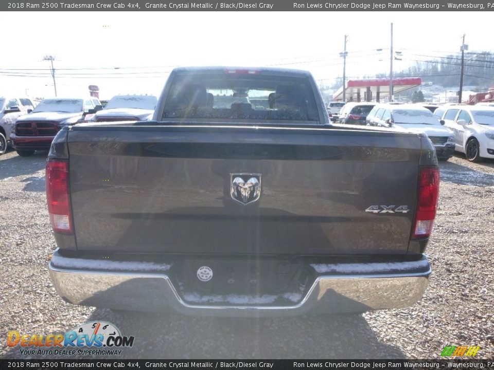 2018 Ram 2500 Tradesman Crew Cab 4x4 Granite Crystal Metallic / Black/Diesel Gray Photo #4