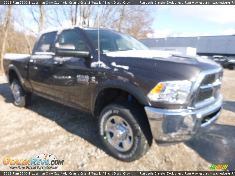 2018 Ram 2500 Tradesman Crew Cab 4x4 Granite Crystal Metallic / Black/Diesel Gray Photo #7