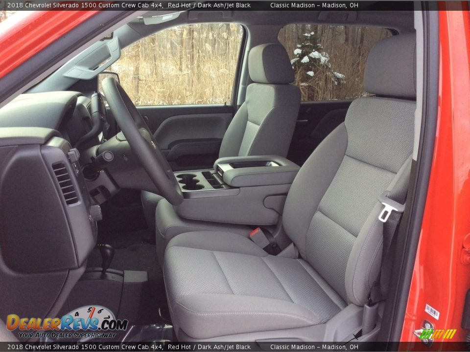 2018 Chevrolet Silverado 1500 Custom Crew Cab 4x4 Red Hot / Dark Ash/Jet Black Photo #10