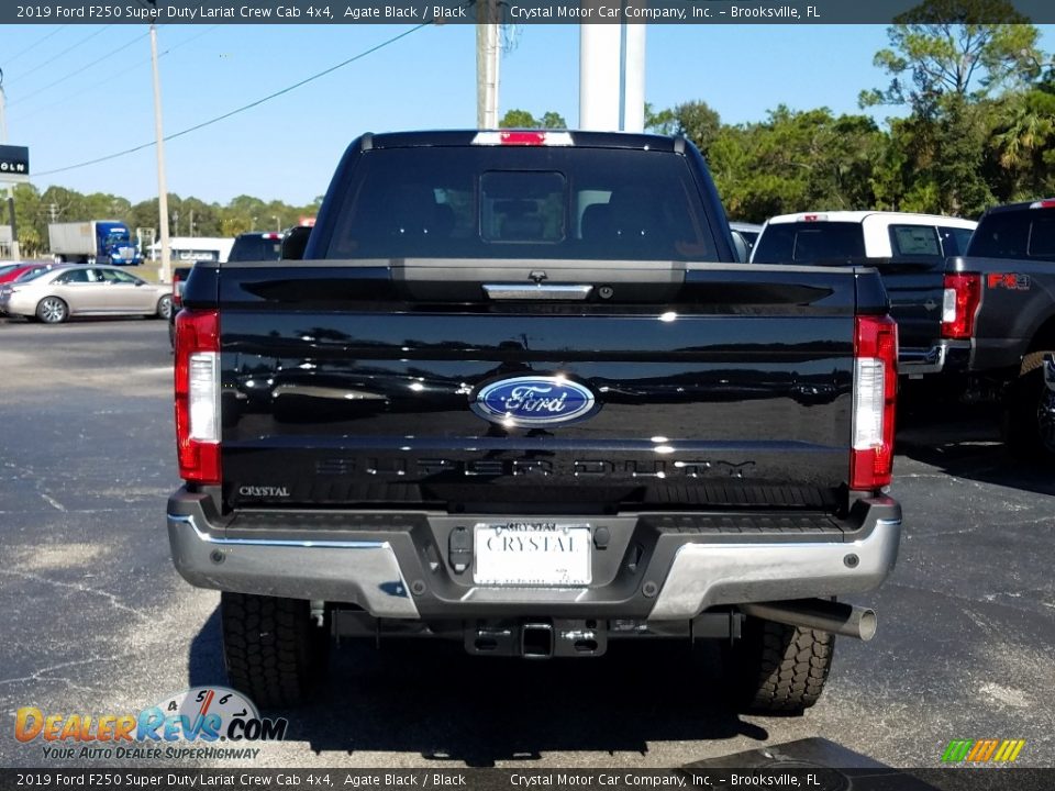 2019 Ford F250 Super Duty Lariat Crew Cab 4x4 Agate Black / Black Photo #4