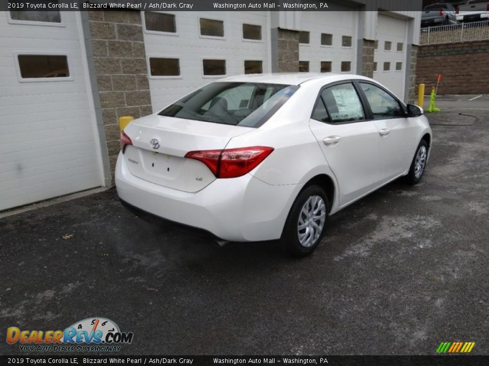 2019 Toyota Corolla LE Blizzard White Pearl / Ash/Dark Gray Photo #3