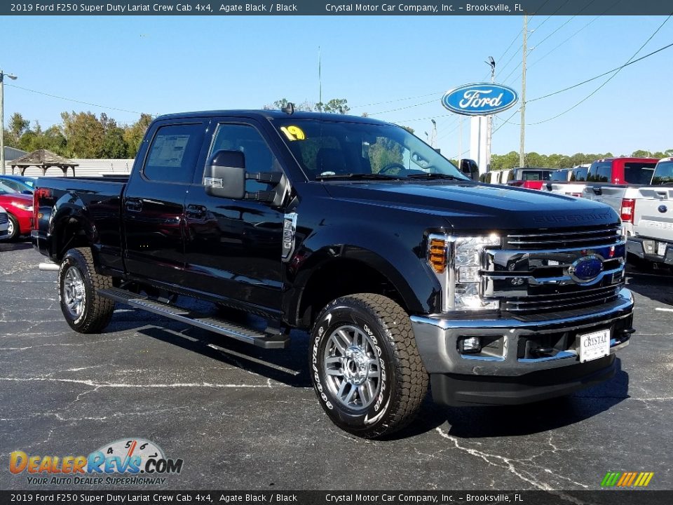 2019 Ford F250 Super Duty Lariat Crew Cab 4x4 Agate Black / Black Photo #7