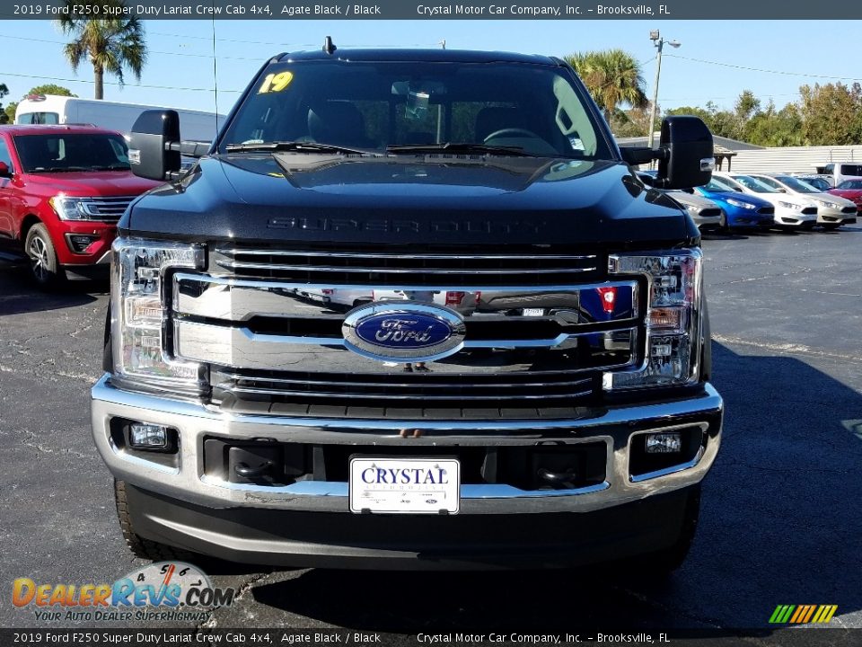 2019 Ford F250 Super Duty Lariat Crew Cab 4x4 Agate Black / Black Photo #8