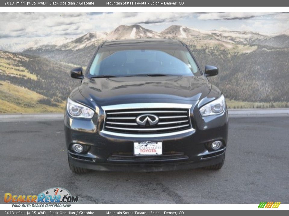 2013 Infiniti JX 35 AWD Black Obsidian / Graphite Photo #4