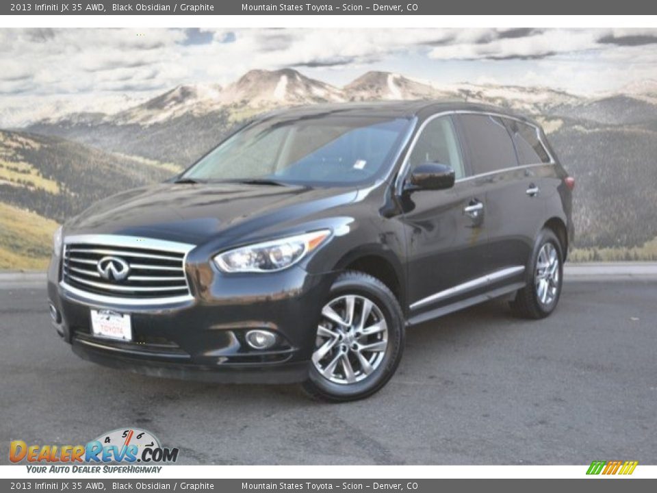 2013 Infiniti JX 35 AWD Black Obsidian / Graphite Photo #5
