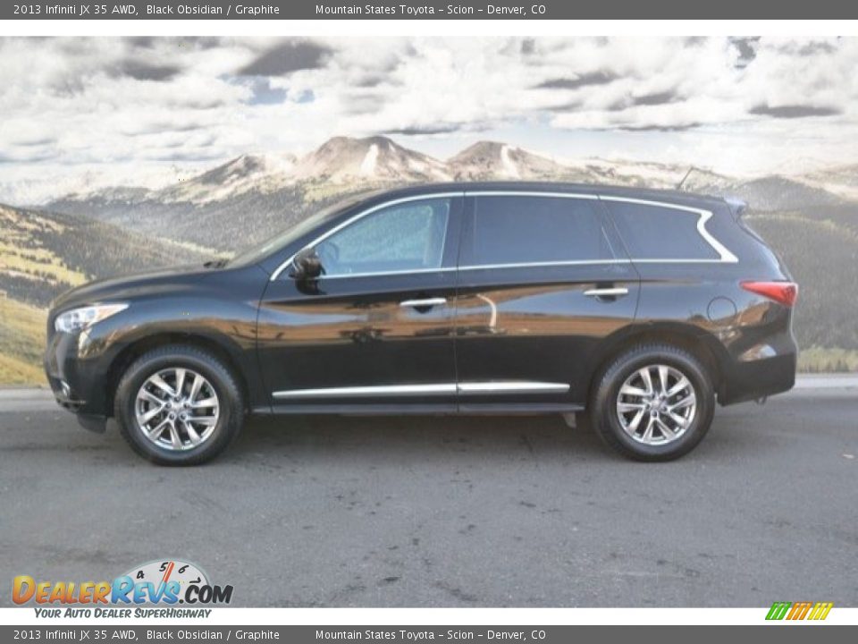 2013 Infiniti JX 35 AWD Black Obsidian / Graphite Photo #6