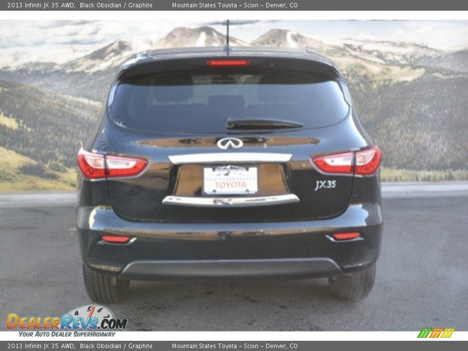 2013 Infiniti JX 35 AWD Black Obsidian / Graphite Photo #9