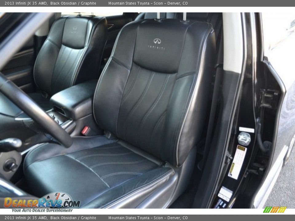 2013 Infiniti JX 35 AWD Black Obsidian / Graphite Photo #12