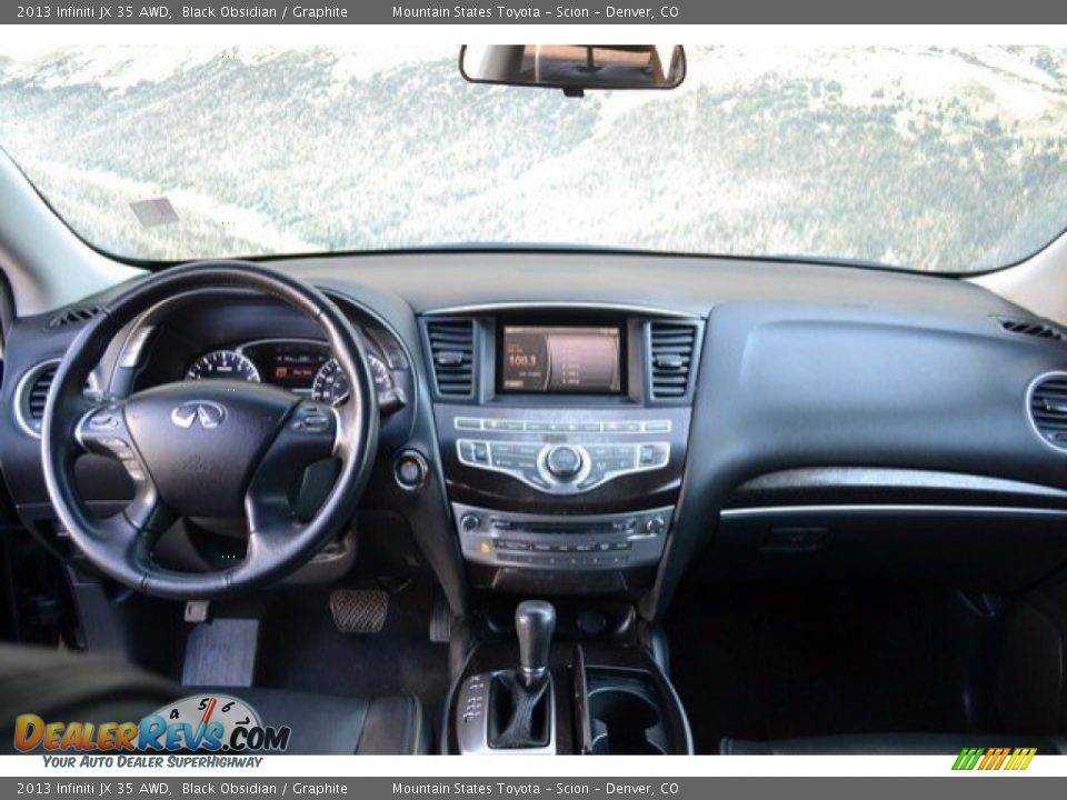 2013 Infiniti JX 35 AWD Black Obsidian / Graphite Photo #13