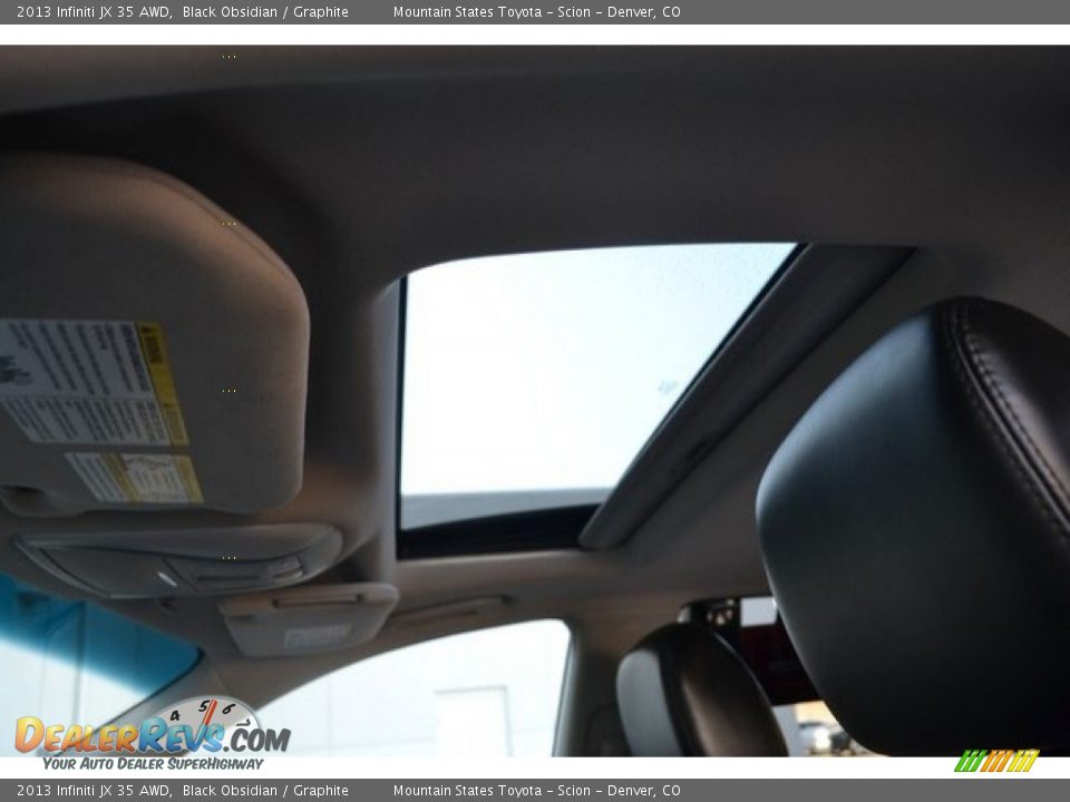 2013 Infiniti JX 35 AWD Black Obsidian / Graphite Photo #14