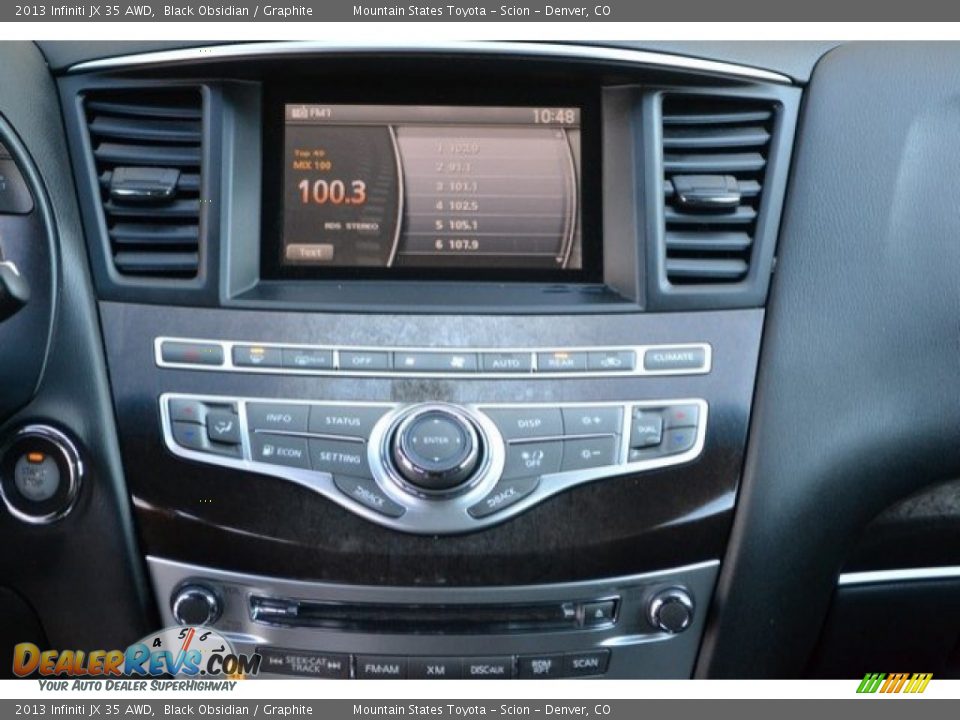 2013 Infiniti JX 35 AWD Black Obsidian / Graphite Photo #16