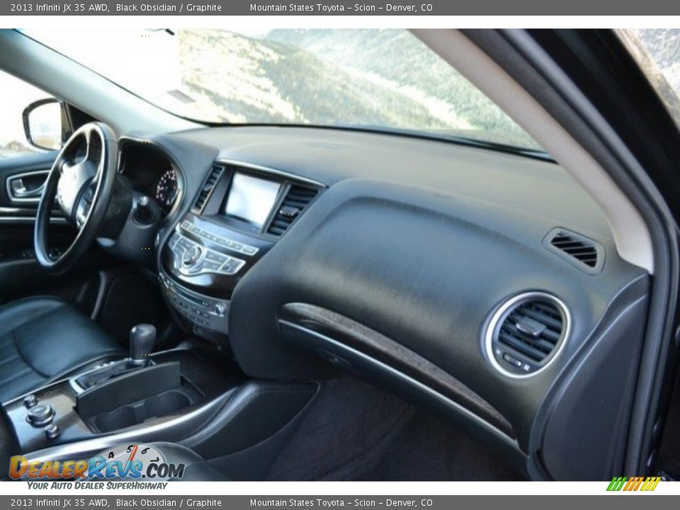 2013 Infiniti JX 35 AWD Black Obsidian / Graphite Photo #17