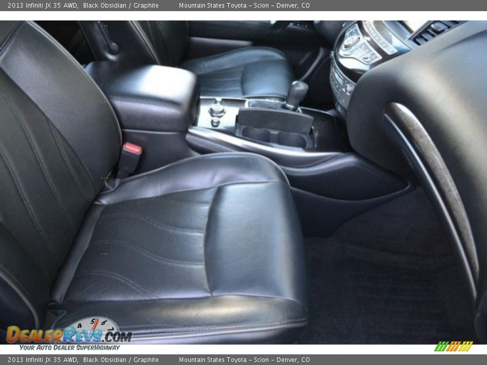 2013 Infiniti JX 35 AWD Black Obsidian / Graphite Photo #18