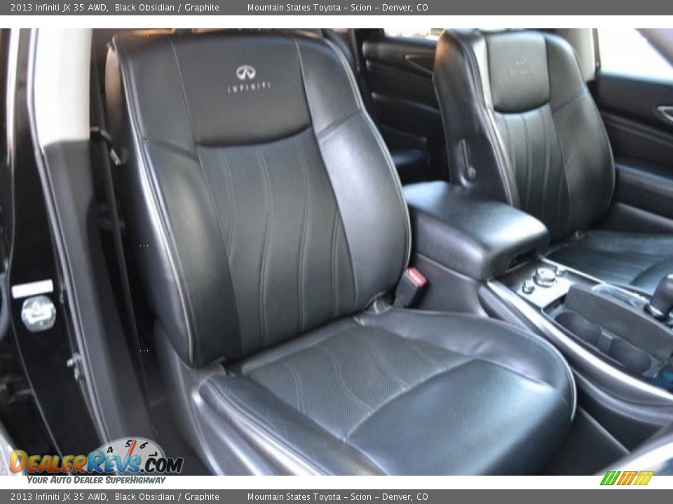 2013 Infiniti JX 35 AWD Black Obsidian / Graphite Photo #19