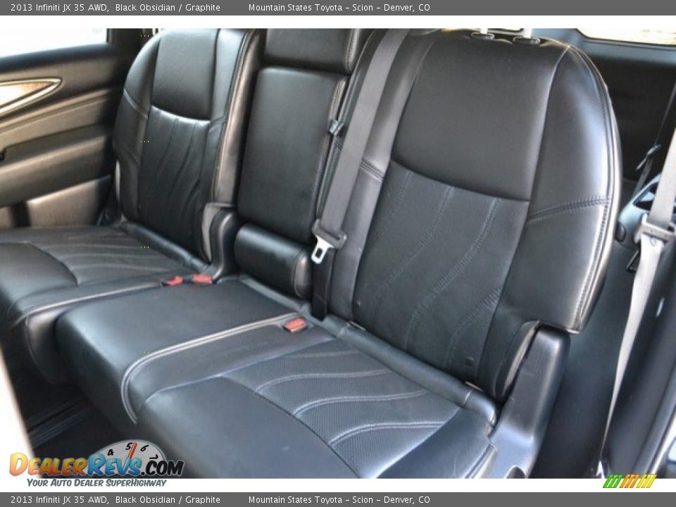 2013 Infiniti JX 35 AWD Black Obsidian / Graphite Photo #22