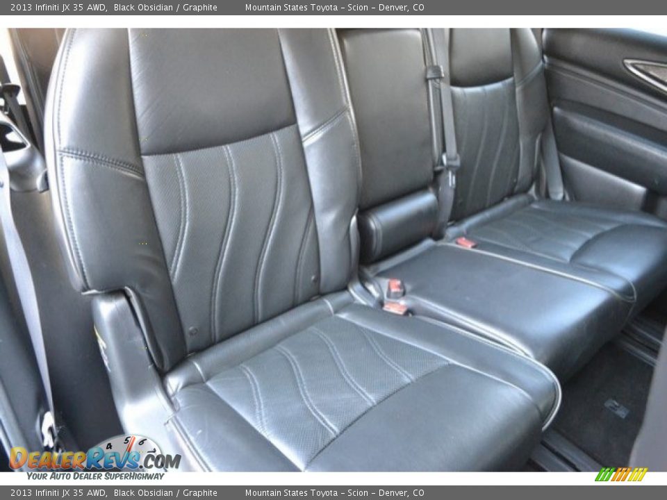 2013 Infiniti JX 35 AWD Black Obsidian / Graphite Photo #24
