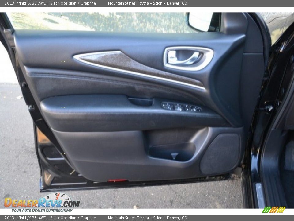 2013 Infiniti JX 35 AWD Black Obsidian / Graphite Photo #26