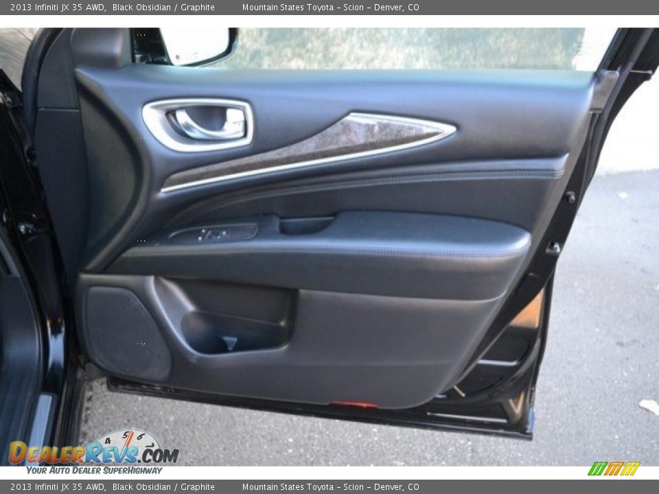 2013 Infiniti JX 35 AWD Black Obsidian / Graphite Photo #27