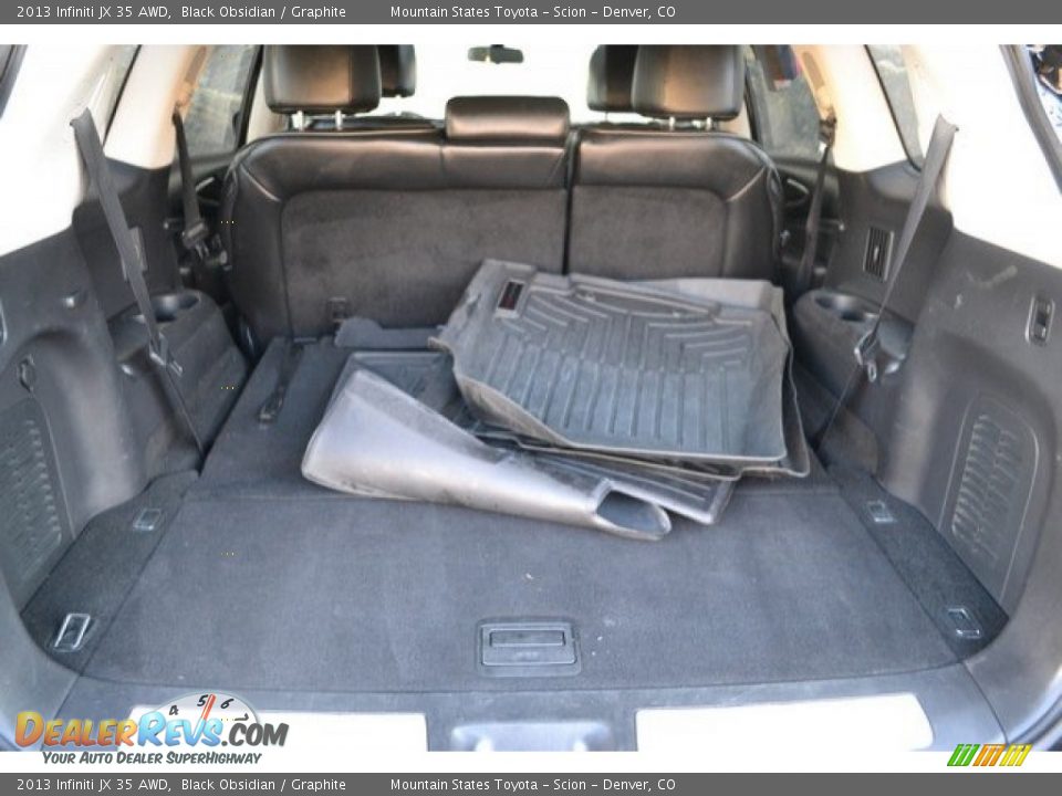2013 Infiniti JX 35 AWD Black Obsidian / Graphite Photo #28