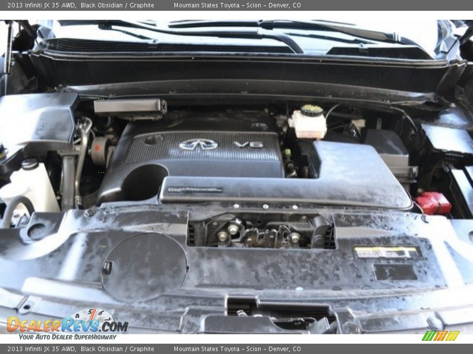 2013 Infiniti JX 35 AWD Black Obsidian / Graphite Photo #29