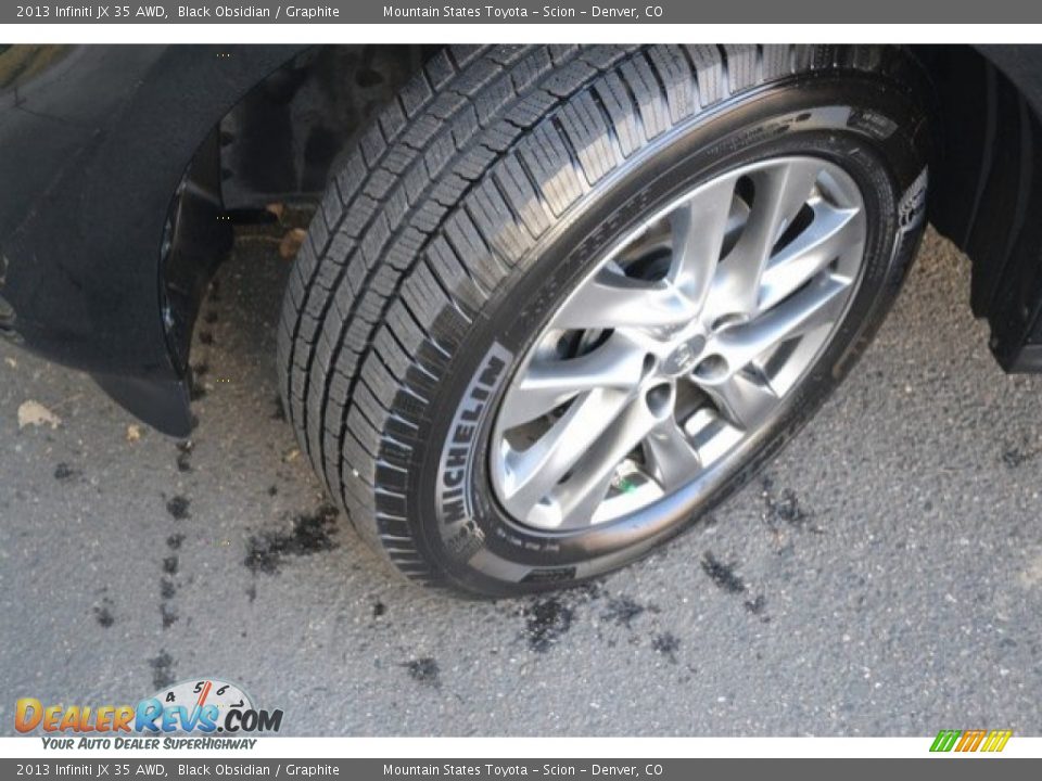 2013 Infiniti JX 35 AWD Black Obsidian / Graphite Photo #30