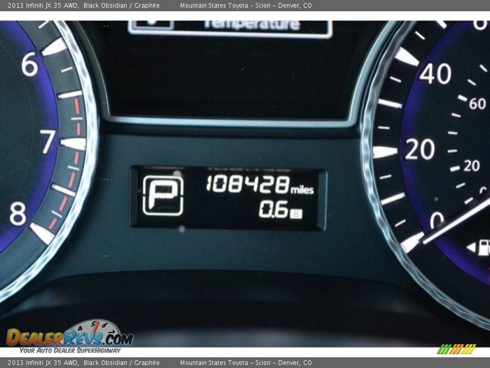 2013 Infiniti JX 35 AWD Black Obsidian / Graphite Photo #31