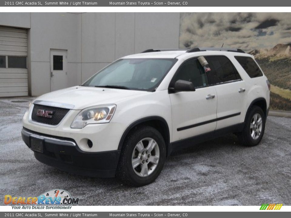 2011 GMC Acadia SL Summit White / Light Titanium Photo #2