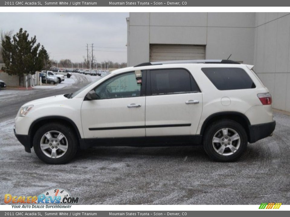 2011 GMC Acadia SL Summit White / Light Titanium Photo #3