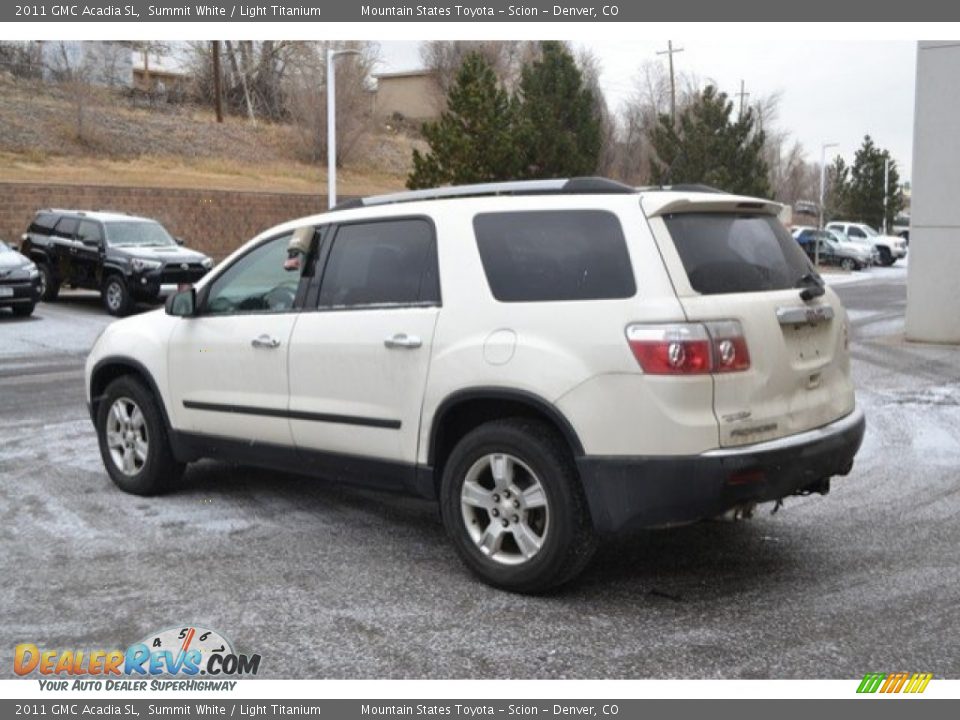 2011 GMC Acadia SL Summit White / Light Titanium Photo #4