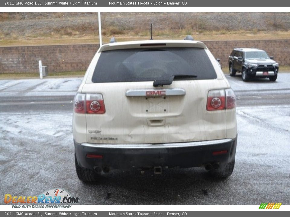 2011 GMC Acadia SL Summit White / Light Titanium Photo #5