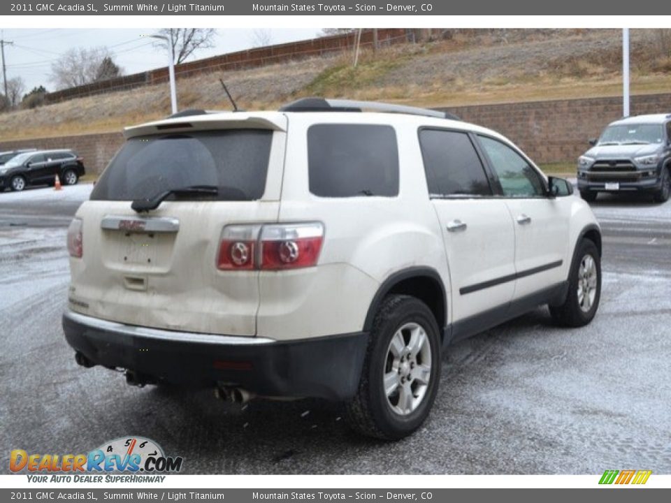 2011 GMC Acadia SL Summit White / Light Titanium Photo #6