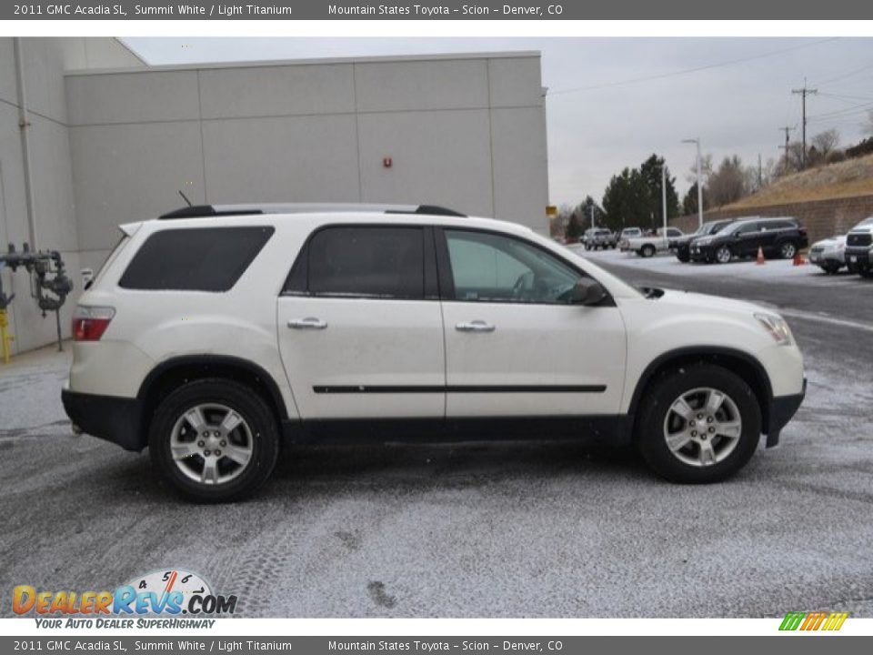 2011 GMC Acadia SL Summit White / Light Titanium Photo #7