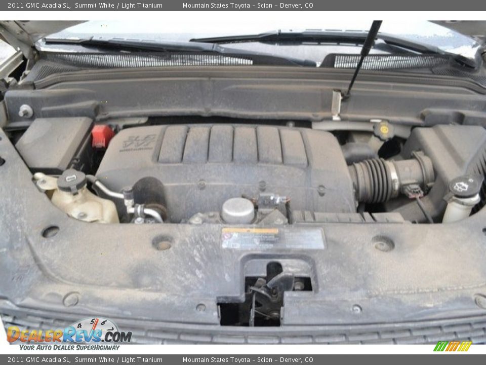 2011 GMC Acadia SL Summit White / Light Titanium Photo #9
