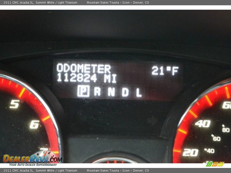 2011 GMC Acadia SL Summit White / Light Titanium Photo #12