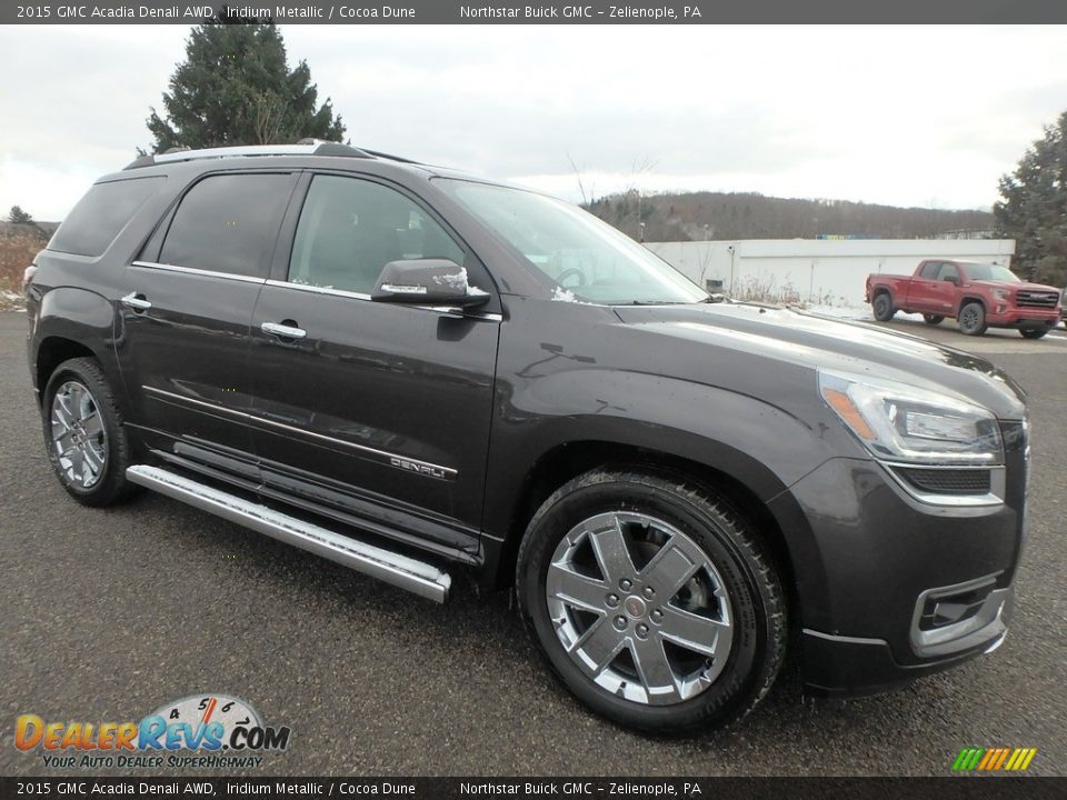 2015 GMC Acadia Denali AWD Iridium Metallic / Cocoa Dune Photo #4