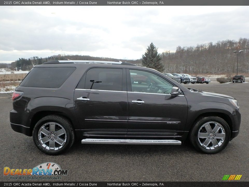 2015 GMC Acadia Denali AWD Iridium Metallic / Cocoa Dune Photo #5