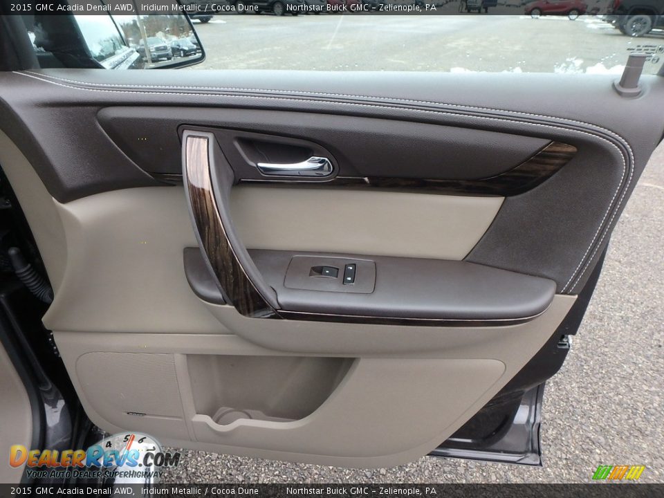 2015 GMC Acadia Denali AWD Iridium Metallic / Cocoa Dune Photo #6